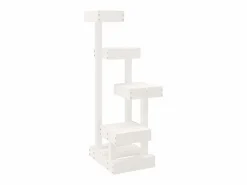Online Árbol para gatos madera maciza de pino 45,5x49x103 cm ES837594 Blanco