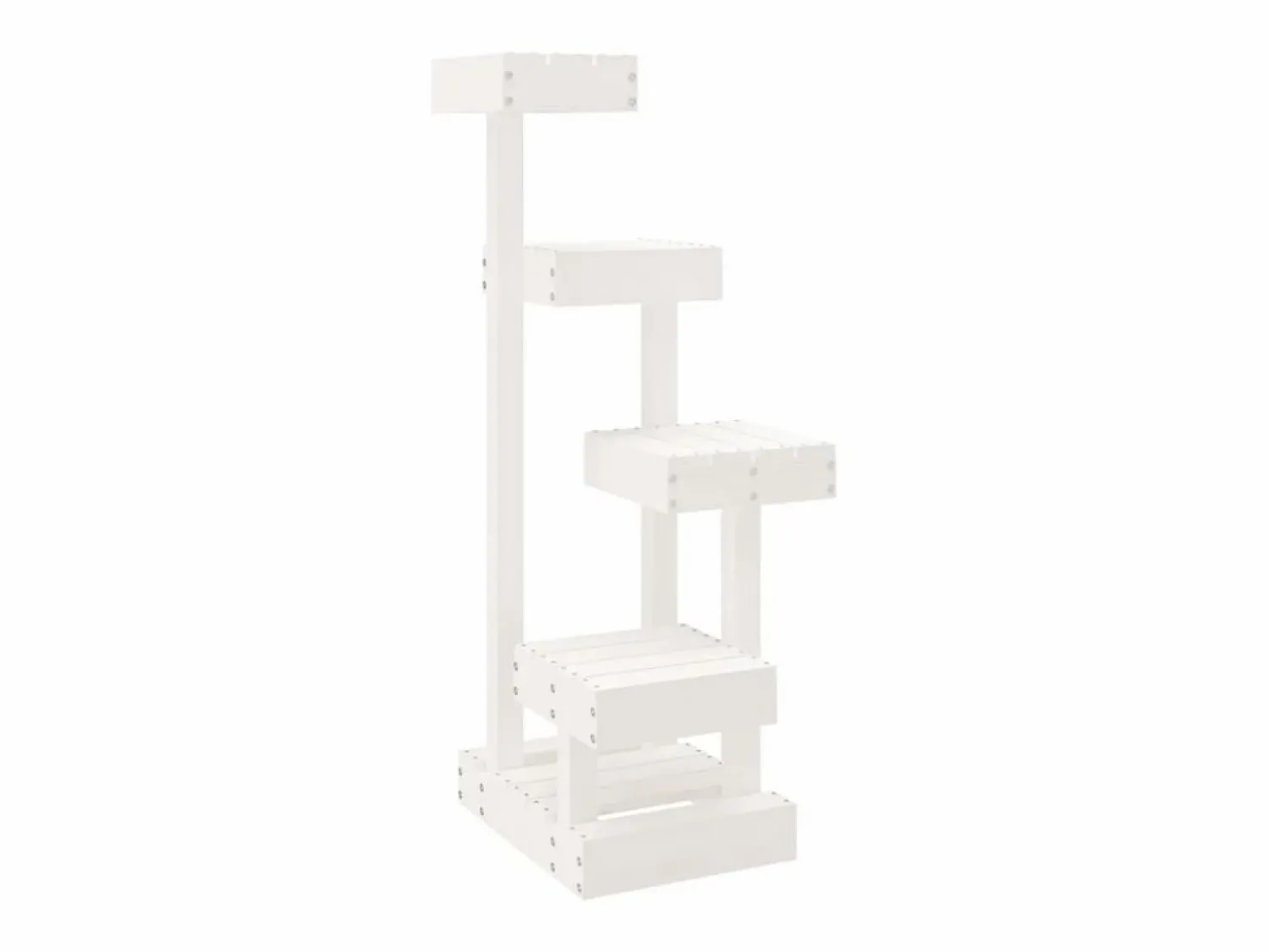 Clicnbuy Árbol para gatos madera maciza de pino 45,5x49x103 cm