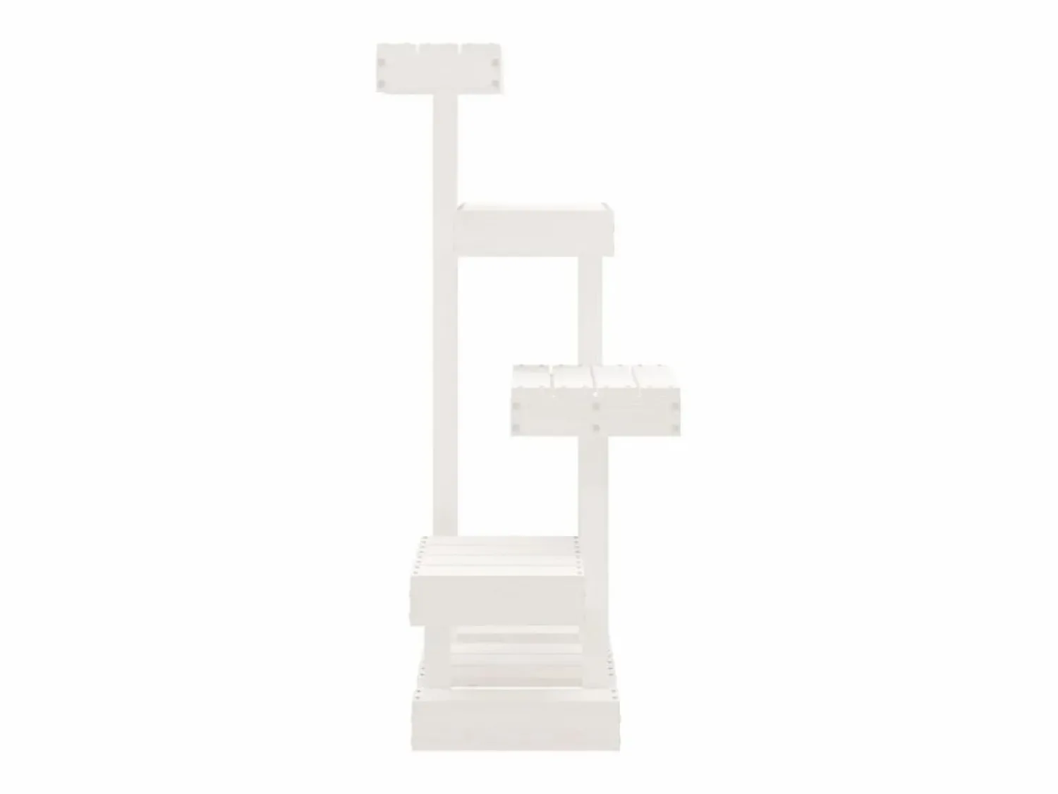Clicnbuy Árbol para gatos madera maciza de pino 45,5x49x103 cm