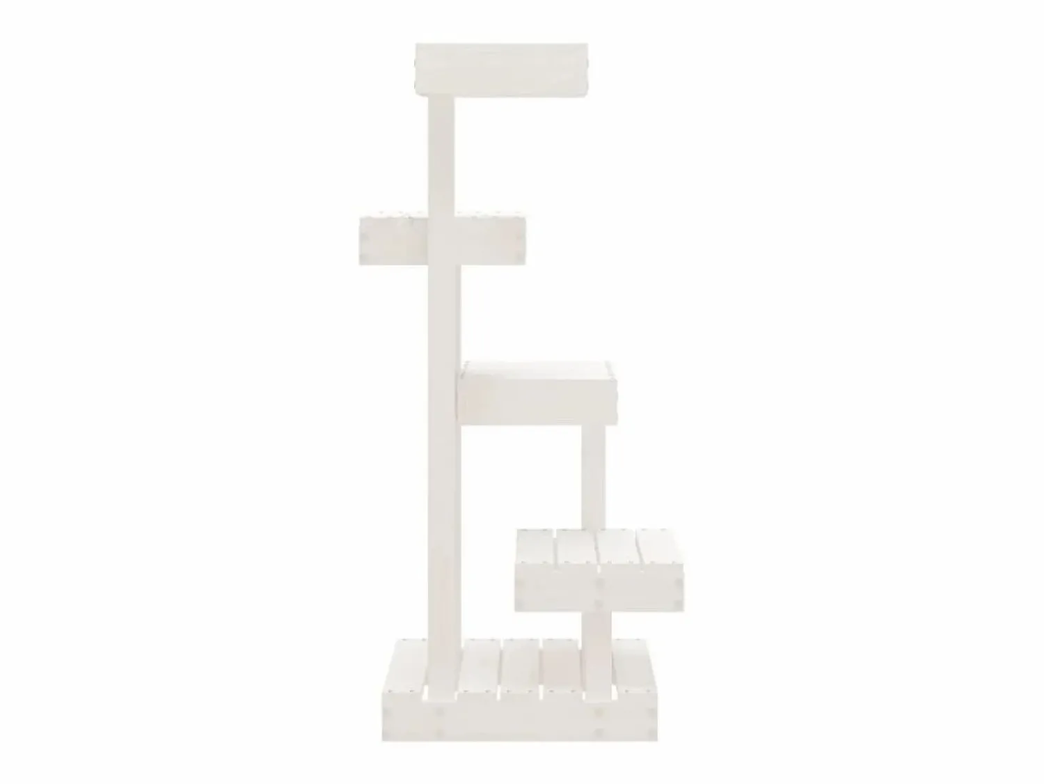 Clicnbuy Árbol para gatos madera maciza de pino 45,5x49x103 cm