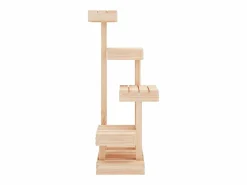 Outlet Árbol para gatos madera maciza de pino 45,5x49x103 cm ES862008 Marru00f3n