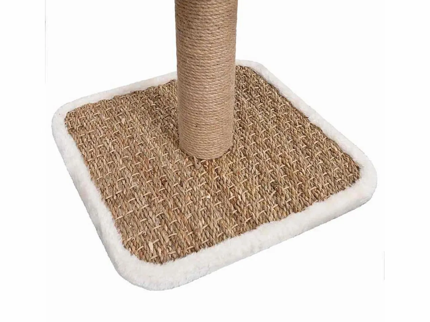 Clicnbuy Árbol para gatos túnel superior y juguete hierba marina 56 cm