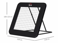 Reboteador de fútbol plegable, 5 posiciones ajustables, acero, (128x118x108-120cm)