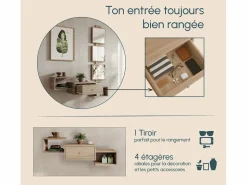 Clearance Recibidor para Entrada Pasillo en Sonoma 99,5x22x145cm Neo Consola