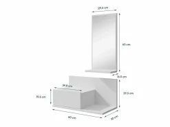 Discount Recibidor para Entrada Pasillo en 60x30x85,5cm Isabela Consola