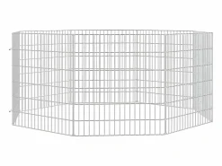 Sale Recinto animales corral 8 paneles hierro galvanizado 54x60 cm ES676940 Transportín De Paseo Para Animales