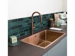 Sale Essebagno Reflet mezclador para fregadero de cobre cepillado Cobrizo