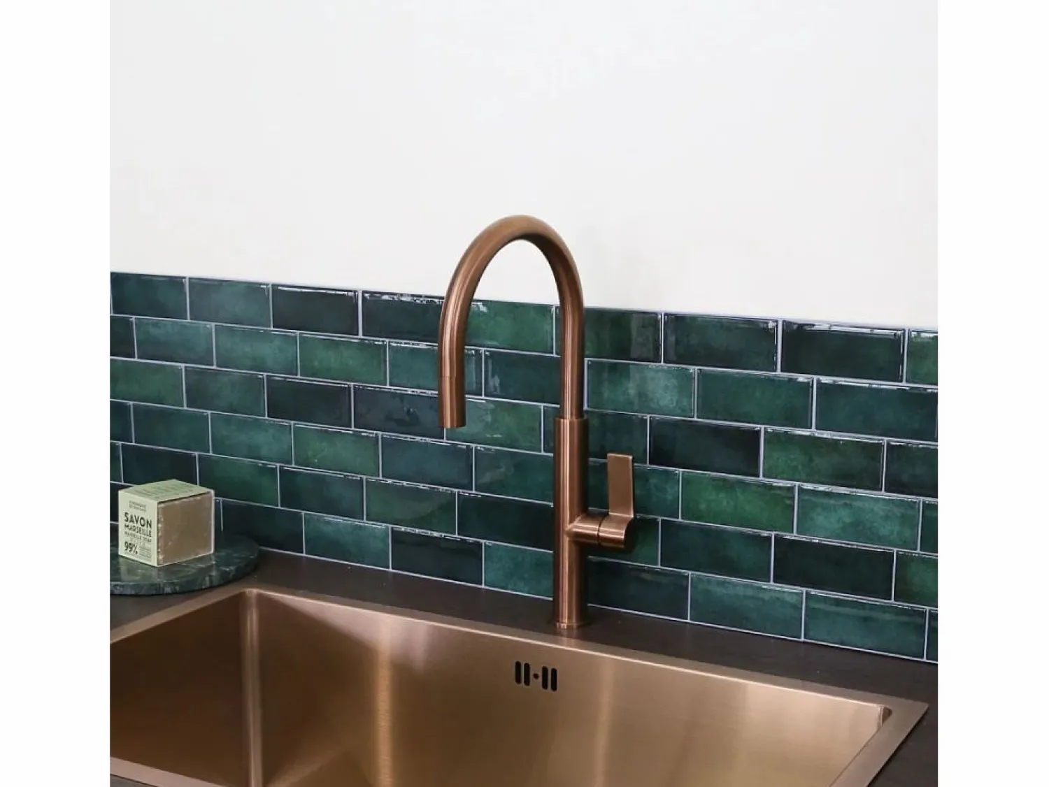 Sale Essebagno Reflet mezclador para fregadero de cobre cepillado Cobrizo