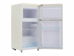 DripeX Refrigerador de doble puerta con ajustes y ruedas - 72L - 120kWh/año - Nivel de ruido bajo de 39 dB - Clase E - 45x44x91cm