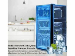 Hot Refrigerador 22L+38L con LED, pies ajustables, 172 kWh/año, -27 ° C a 13 ° C, 7 nivel de temperatura, Energía E, 42x45.5x86.8 cm Electrodomésticos De Frío