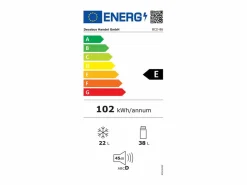 Sale Refrigerador 22L+38L, doble puerta con LED y pies ajustables, clase E, -27°C-13°C, 102 kWh/año, , 42x45.5x88.8cm Electrodomésticos De Frío
