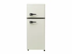 Hauss Spole Refrigerador retro de 92 litros con 2 puertas e iluminación LED - -27 °C a 13 °C - antiguo