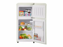 Outlet Hauss Spole Refrigerador retro. Frigorífico-congelador combinado con un volumen total de 60 litros, un volumen de congelador de 22 litros. Blanco