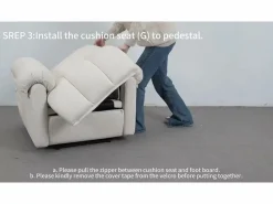 DripeX Relájate silla de terciopelo eléctrico del sillón, silla de ocio ajustable con USB, respaldo ajustable, anti -estatico con reposapiés - 96x97x104cm