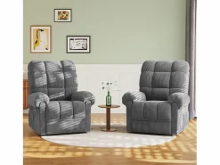 DripeX Relájate silla de terciopelo eléctrico del sillón, silla de ocio ajustable con USB, respaldo ajustable, anti -estatico con reposapiés - 96x97x104cm
