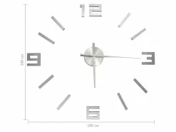 Reloj 3D de pared con diseño moderno 100 cm XXL ES459173