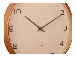 Hot Reloj de pared Acento - Marrón arena - Ø40cm Reloj De Pared