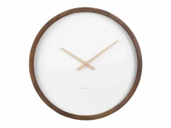 KARLSSON Reloj de pared Ancho Grande - Madera oscura - Ø50cm