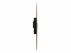 Reloj de pared con escalas y agujas luminosas marrón Ø30 cm ES778478