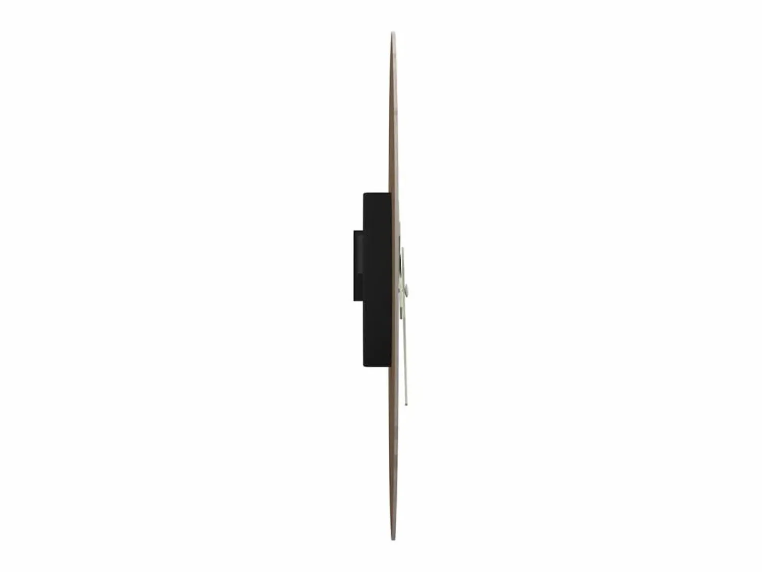 Reloj de pared con escalas y agujas luminosas marrón Ø30 cm ES778478