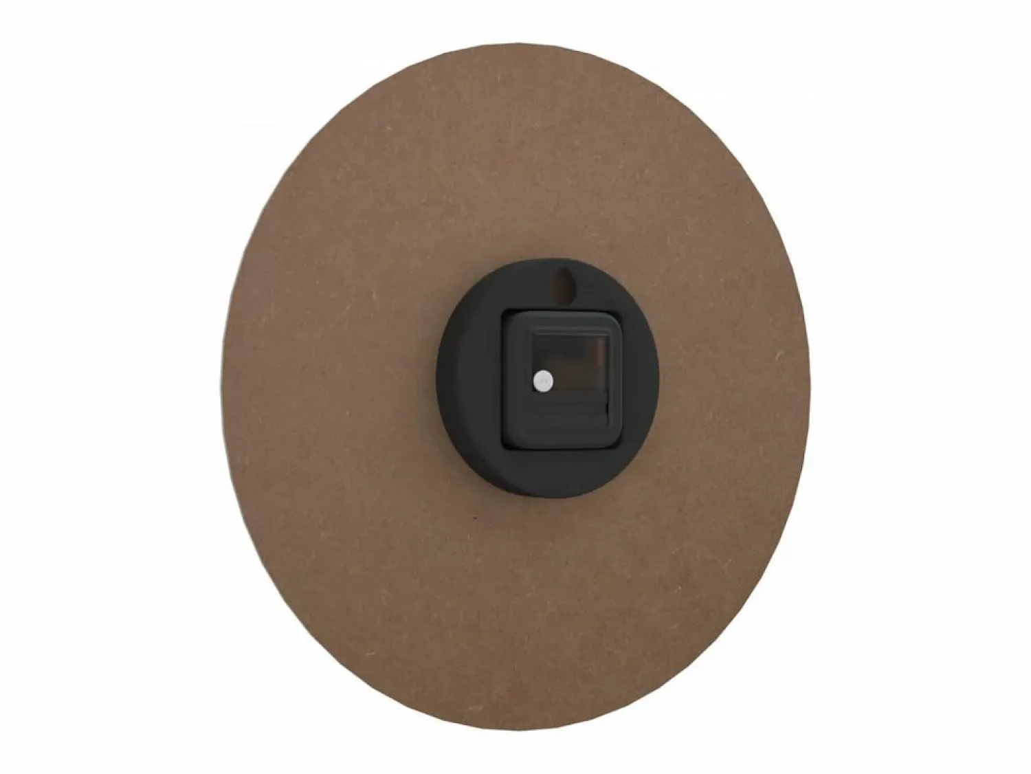 Reloj de pared con escalas y agujas luminosas marrón Ø30 cm ES778478