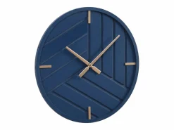Clearance Reloj de pared contemporáneo - D. 50 cm - MDF - Azul y dorado - HERTI Reloj De Pared