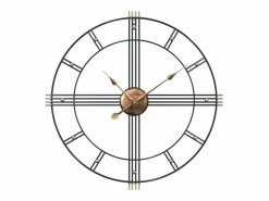 Outlet Reloj de pared de hierro Ø60 cm ES664813 Negro