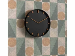 New PRESENT TIME Reloj de pared Grace - - Ø40cm Negro