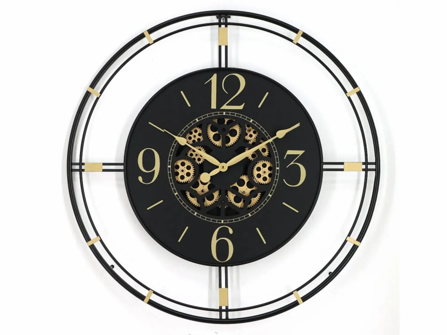 Best Reloj de pared industrial engranaje - metal - D. 70 cm - y dorado - SEDONA Reloj De Pared