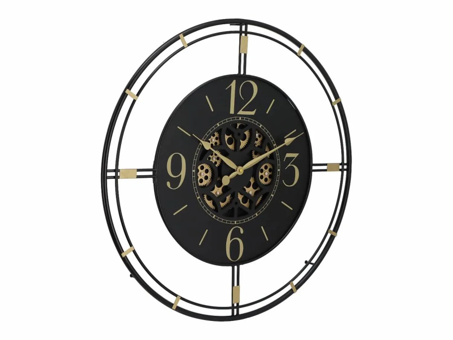 Best Reloj de pared industrial engranaje - metal - D. 70 cm - y dorado - SEDONA Reloj De Pared