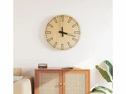 vidaxl Reloj de pared Monet amarillo Ø30 cm