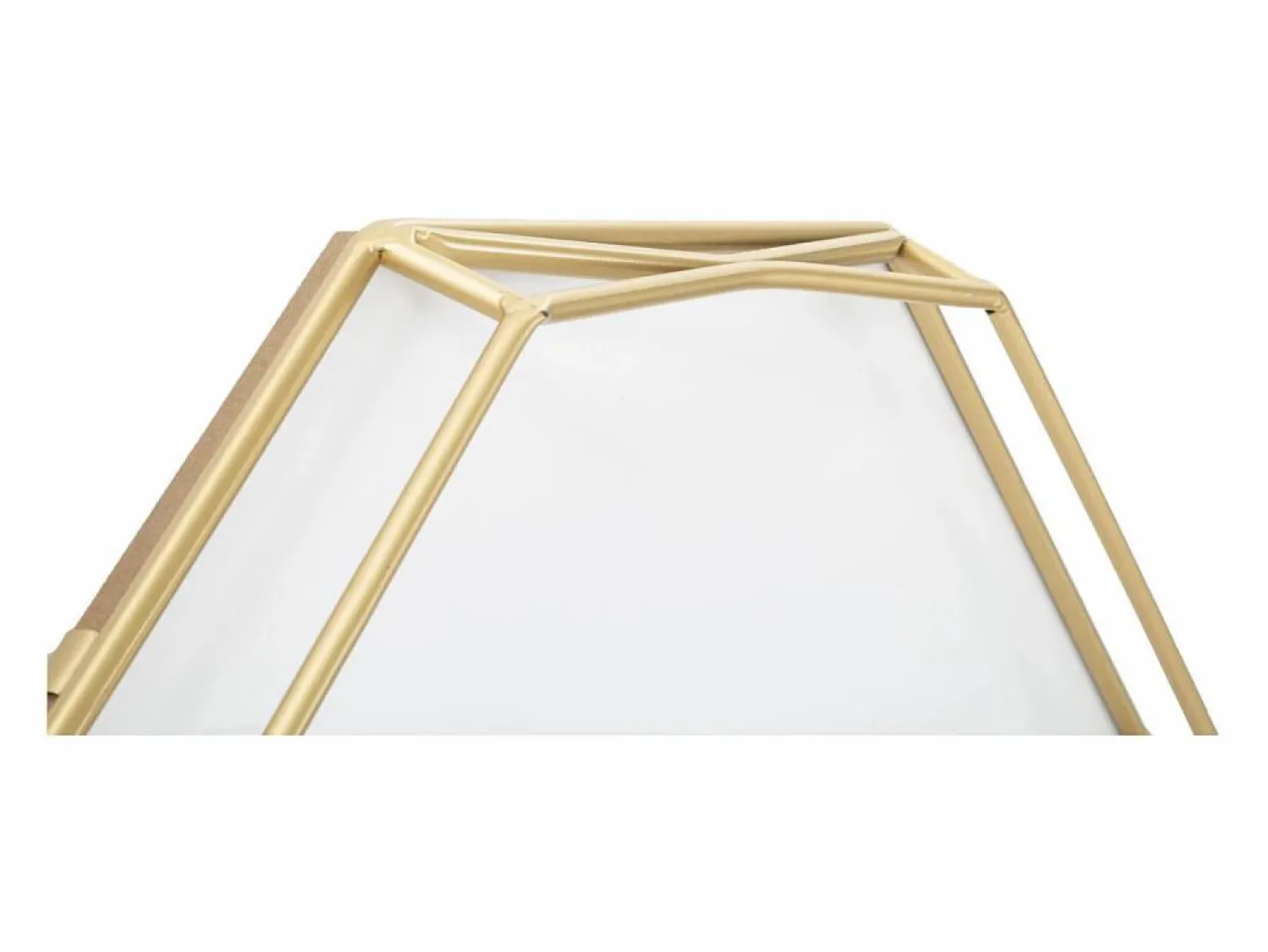 Reloj de pared octagonal de metal dorado Octagonal