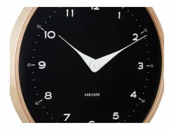 KARLSSON Reloj de pared Osado Dome - Madera negra - Ø30cm