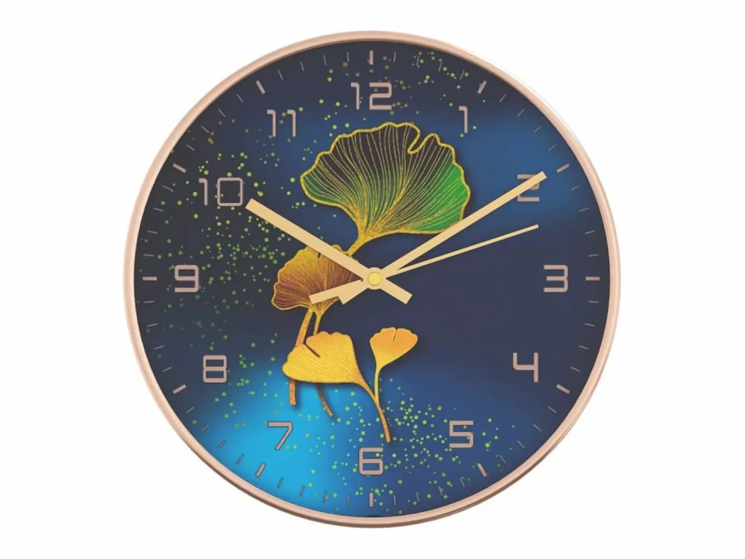 Clearance Reloj de pared poliestireno y cristal y azul Ø29,5 cm ES832270 Reloj De Pared