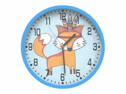 Sale Reloj de pared poliestireno y cristal Ø25,5 cm ES335383 Azul