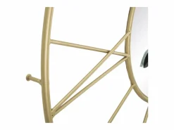 Discount Reloj de pared redondo de metal 80 cm con espejo Stick Reloj De Pared