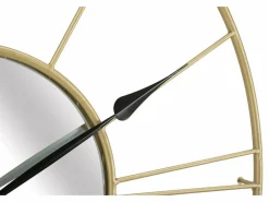 Discount Reloj de pared redondo de metal 80 cm con espejo Stick Reloj De Pared