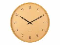 KARLSSON Reloj de pared Stark - Marrón miel - Ø40cm