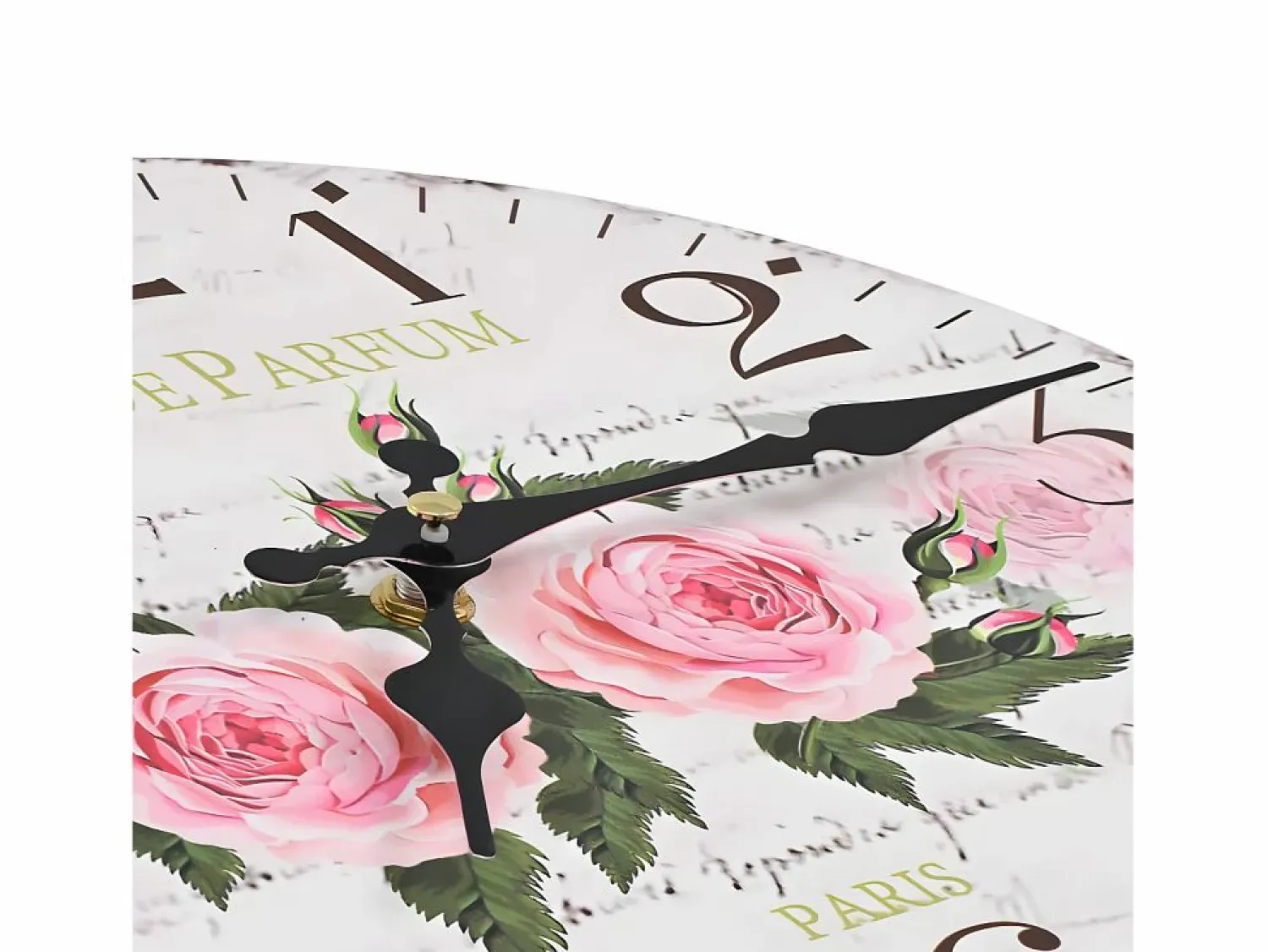 Reloj de pared vintage con flores 30 cm ES157678 Reloj De Pared