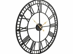 New Reloj de pared vintage movimiento cuarzo metal 60 cm XXL ES885500 Reloj De Pared