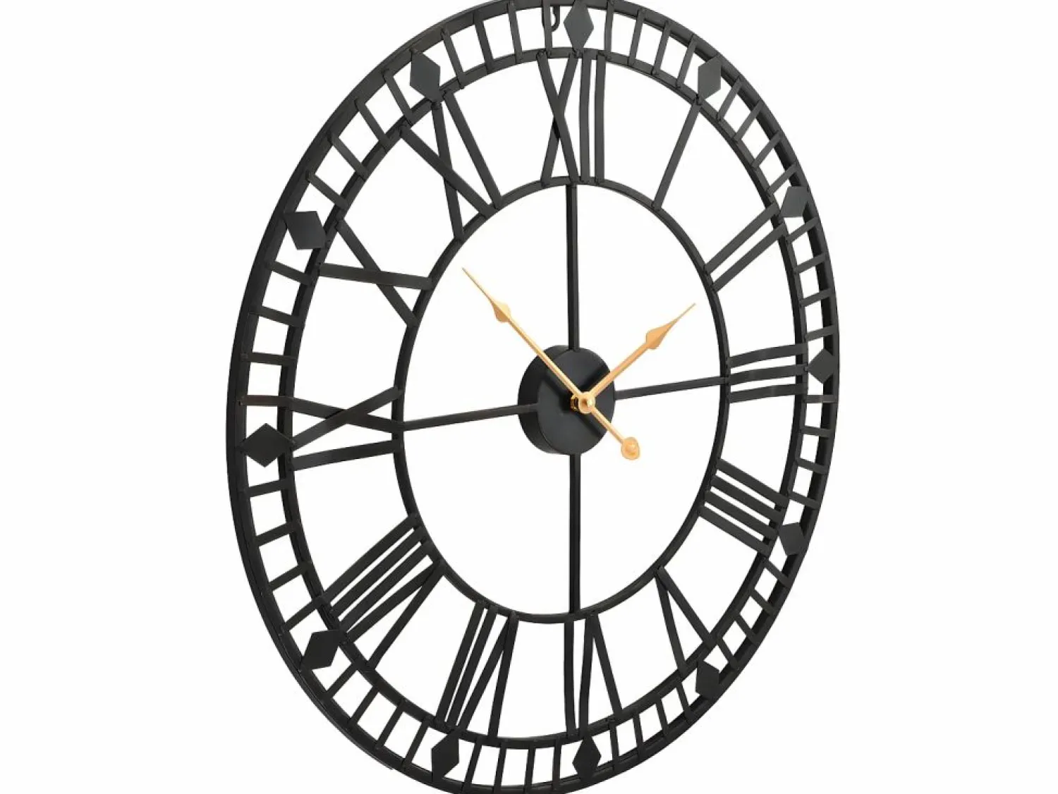 New Reloj de pared vintage movimiento cuarzo metal 60 cm XXL ES885500 Reloj De Pared