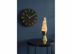 Sale KARLSSON Reloj moderno de metal Charm 30 cm Negro
