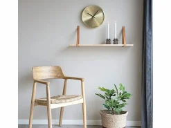 Hot House Nordic Reloj redondo de pared dorada en aluminio Ø 30 cm Dorado