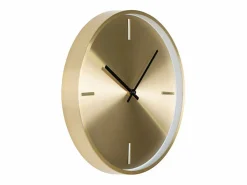 Hot House Nordic Reloj redondo de pared dorada en aluminio Ø 30 cm Dorado