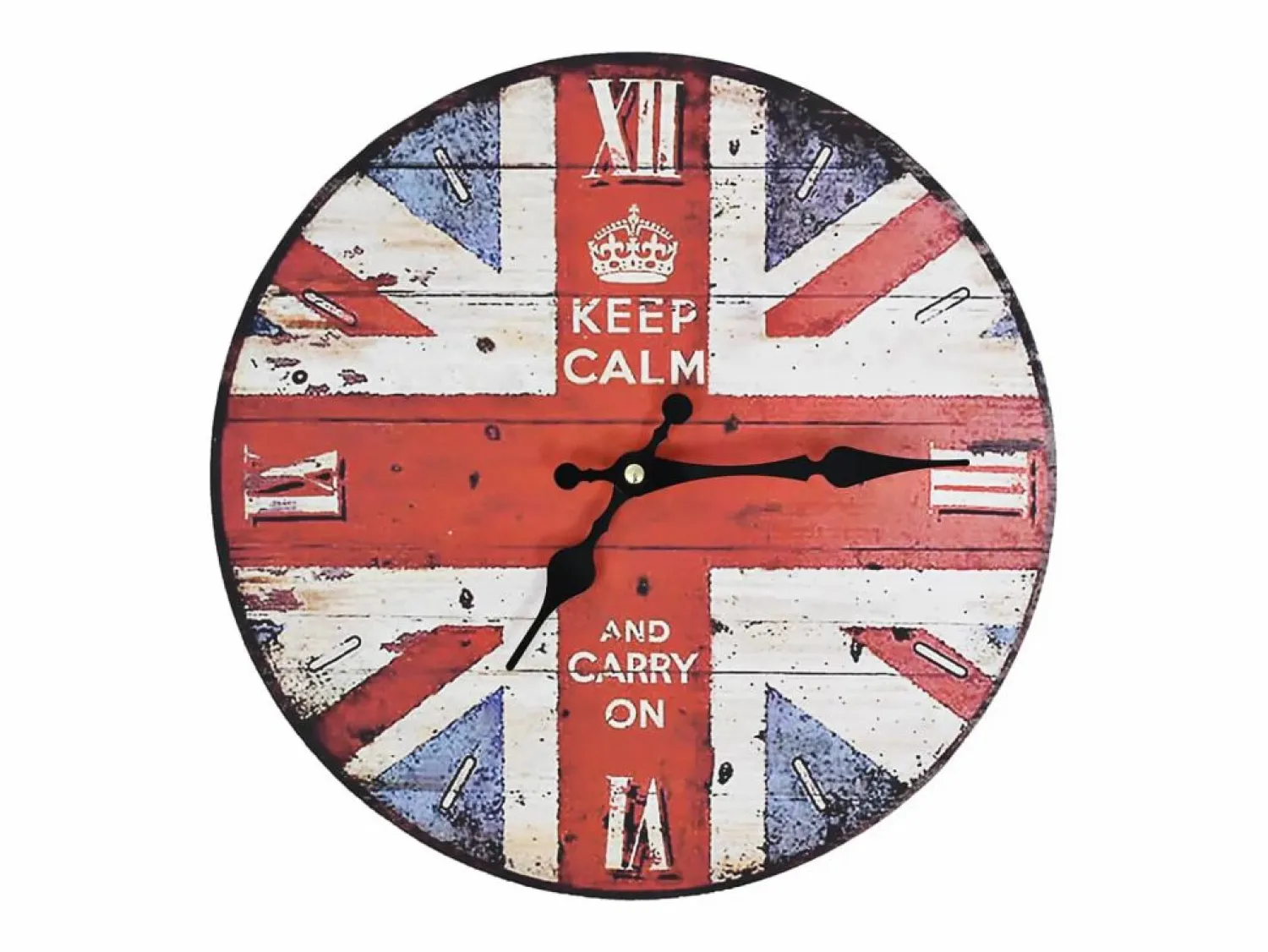 Reloj vintage de pared con flores UK 30 cm ES791813
