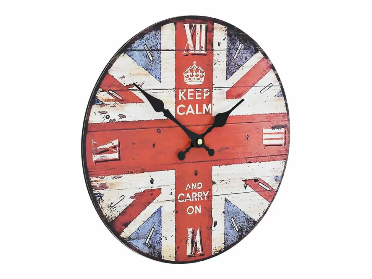 Reloj vintage de pared con flores UK 30 cm ES791813