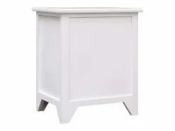 Garden Furniture Relor Mesitas de noche con 2 cajones 2 unidades blancas