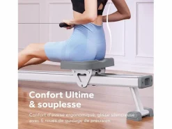 Hot Remo Magnético , 16 Niveles de Resistencia, Ultra Silencioso, 160kg, LCD, Bluetooth, Plegable, Soporte para Tablet, Compatible con Kinomap Aparato De Musculación