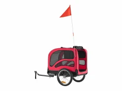 Sale Remolque bicicleta SucceBuy para Perro, Carga 45 kg, Porta Animales de Compañía de Bicicletas, Marco Plegable Fácil con Rueda a Liberación Rápida, Reflector Rojo
