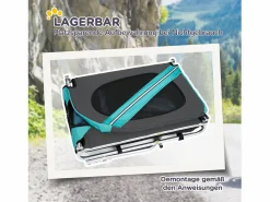Remolque para perros, práctico y seguro, tejido Oxford impermeable, ventilado, color (130x73x90cm)